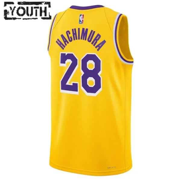 Nike Los Angeles Lakers Rui Hachimura 28 Lasten Pelipaita Icon Edition Swingman