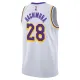 Nike Los Angeles Lakers Rui Hachimura 28 Miesten Pelipaita Association Edition Swingman Valkoinen