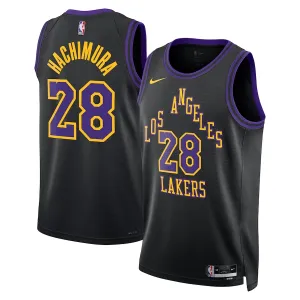 Nike Los Angeles Lakers Rui Hachimura Miesten Pelipaita City Edition 2023-24 Swingman Musta Nike Los Angeles Lakers Rui Hachimura Miesten Pelipaita City Edition 2023-24 Swingman Musta