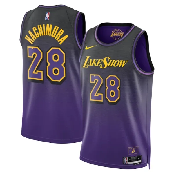 Nike Los Angeles Lakers Rui Hachimura Miesten Pelipaita City Edition 2024-25 Swingman Violetti Nike Los Angeles Lakers Rui Hachimura Miesten Pelipaita City Edition 2024-25 Swingman Violetti