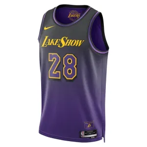 Nike Los Angeles Lakers Rui Hachimura Miesten Pelipaita City Edition 2024-25 Swingman Violetti
