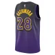 Nike Los Angeles Lakers Rui Hachimura Miesten Pelipaita City Edition 2024-25 Swingman Violetti