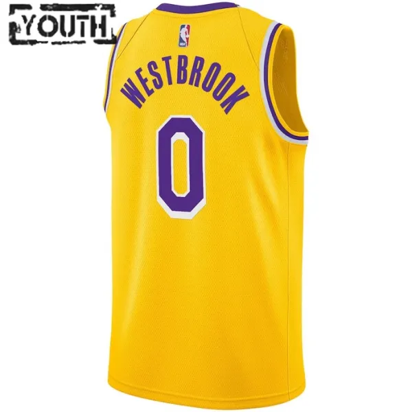 Nike Los Angeles Lakers Russell Westbrook 0 Lasten Pelipaita Icon Edition Swingman