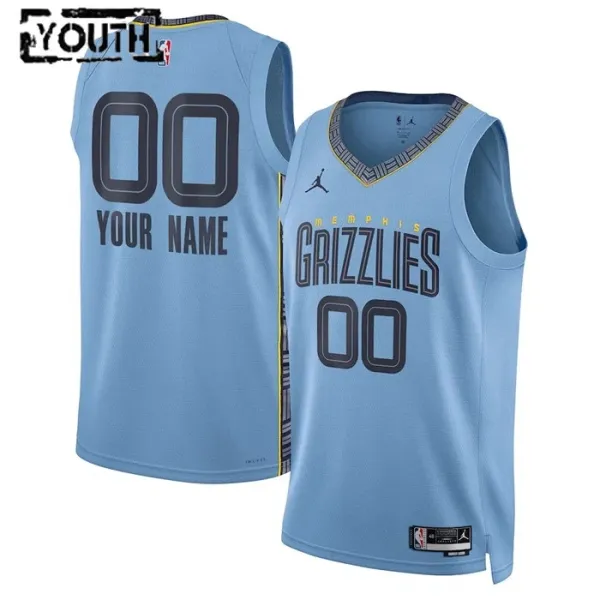Memphis Grizzlies Jordan Personoitava Lasten Pelipaita Statement Edition Swingman Sininen Memphis Grizzlies Jordan Personoitava Lasten Pelipaita Statement Edition Swingman Sininen