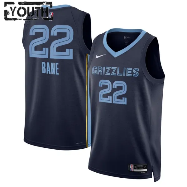 Nike Memphis Grizzlies Desmond Bane 22 Lasten Pelipaita Icon Edition Swingman Laivasto Nike Memphis Grizzlies Desmond Bane 22 Lasten Pelipaita Icon Edition Swingman Laivasto