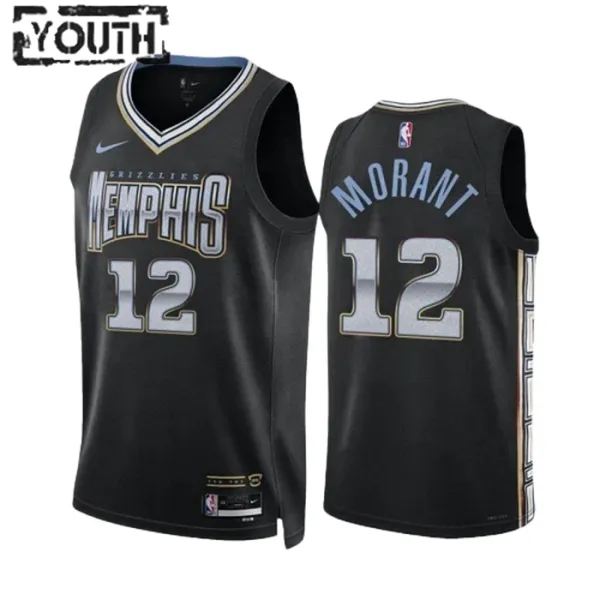 Nike Memphis Grizzlies JA Morant Lasten Pelipaita City Edition 2022-23 Swingman Musta Nike Memphis Grizzlies JA Morant Lasten Pelipaita City Edition 2022-23 Swingman Musta