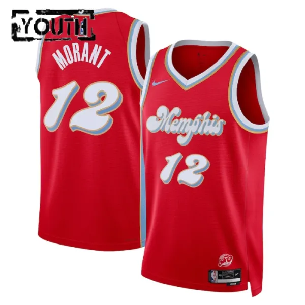 Nike Memphis Grizzlies Ja Morant Lasten Pelipaita City Edition 2024-25 Swingman Punainen Nike Memphis Grizzlies Ja Morant Lasten Pelipaita City Edition 2024-25 Swingman Punainen