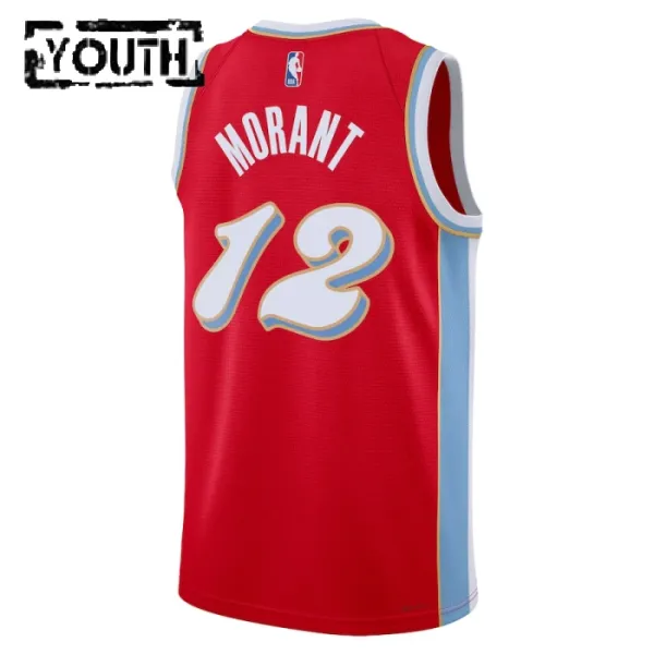 Nike Memphis Grizzlies Ja Morant Lasten Pelipaita City Edition 2024-25 Swingman Punainen