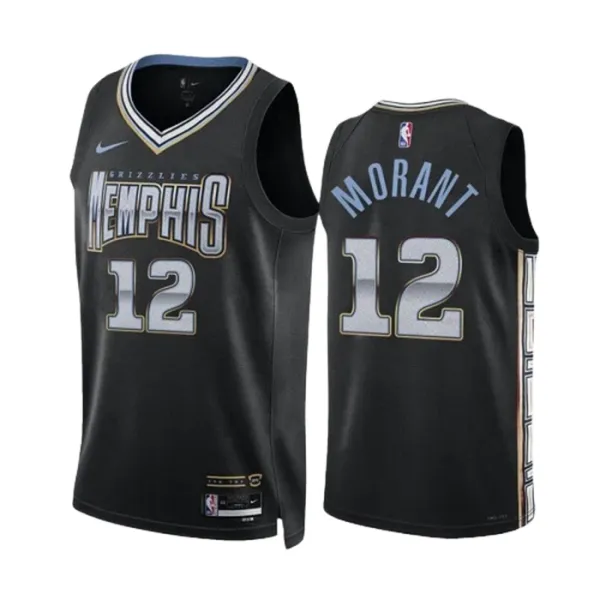 Nike Memphis Grizzlies JA Morant Miesten Pelipaita City Edition 2022-23 Swingman Musta Nike Memphis Grizzlies JA Morant Miesten Pelipaita City Edition 2022-23 Swingman Musta