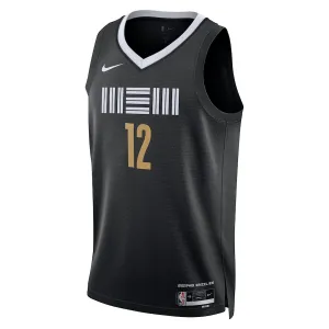 Nike Memphis Grizzlies Ja Morant Miesten Pelipaita City Edition 2023-24 Swingman Musta