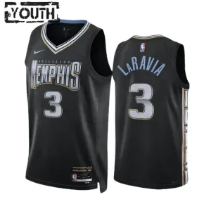 Nike Memphis Grizzlies Jake Laravia 3 Lasten Pelipaita City Edition 2022-23 Swingman Musta