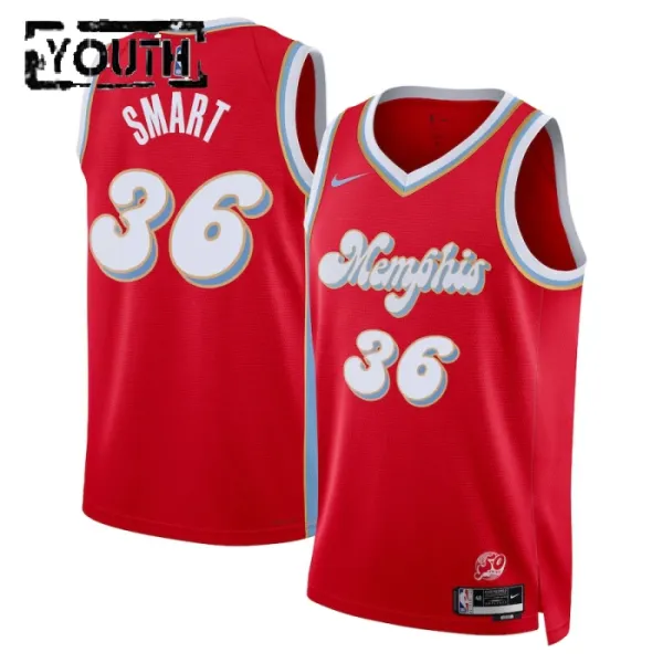 Nike Memphis Grizzlies Marcus Smart Lasten Pelipaita City Edition 2024-25 Swingman Punainen Nike Memphis Grizzlies Marcus Smart Lasten Pelipaita City Edition 2024-25 Swingman Punainen