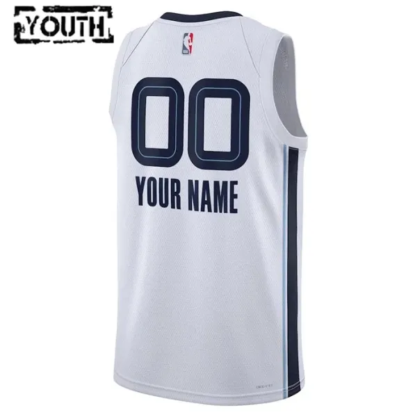 Nike Memphis Grizzlies Personoitava Lasten Pelipaita Association Edition Swingman Valkoinen