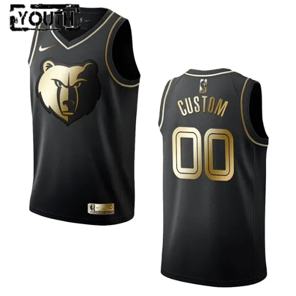 Nike Memphis Grizzlies Personoitava Lasten Pelipaita Golden Edition Swingman Musta Nike Memphis Grizzlies Personoitava Lasten Pelipaita Golden Edition Swingman Musta
