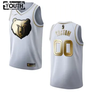 Nike Memphis Grizzlies Personoitava Lasten Pelipaita Golden Edition Swingman Valkoinen Nike Memphis Grizzlies Personoitava Lasten Pelipaita Golden Edition Swingman Valkoinen