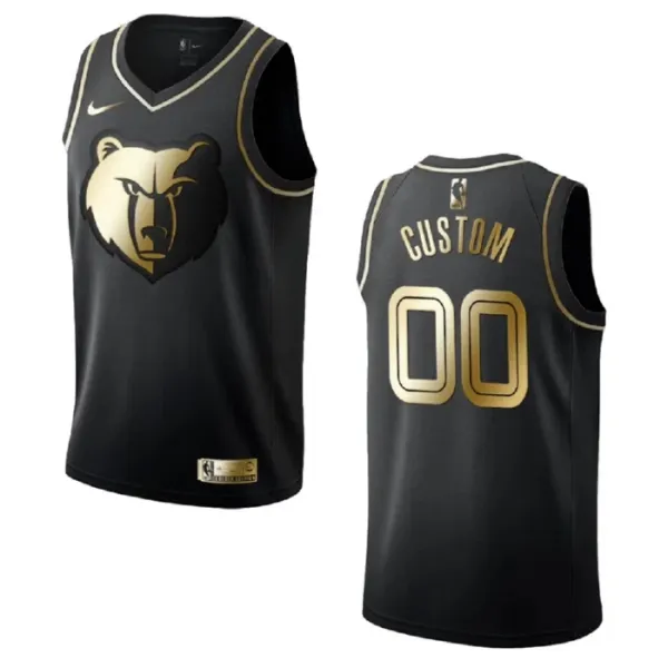 Nike Memphis Grizzlies Personoitava Miesten Pelipaita Golden Edition Swingman Musta Nike Memphis Grizzlies Personoitava Miesten Pelipaita Golden Edition Swingman Musta