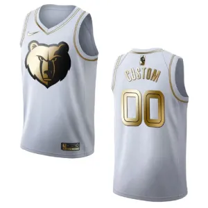 Nike Memphis Grizzlies Personoitava Miesten Pelipaita Golden Edition Swingman Valkoinen Nike Memphis Grizzlies Personoitava Miesten Pelipaita Golden Edition Swingman Valkoinen