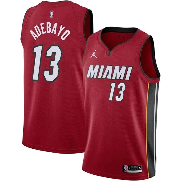 Miami Heat Jordan Bam Adebayo 13 Miesten Pelipaita Icon Edition Swingman Punainen Miami Heat Jordan Bam Adebayo 13 Miesten Pelipaita Icon Edition Swingman Punainen