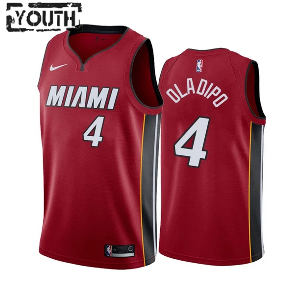 Miami Heat Jordan Victor Oladipo 4 Lasten Pelipaita Icon Edition Swingman Punainen Miami Heat Jordan Victor Oladipo 4 Lasten Pelipaita Icon Edition Swingman Punainen