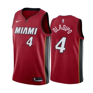 Miami Heat Jordan Victor Oladipo 4 Miesten Pelipaita Icon Edition Swingman Punainen