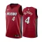Miami Heat Jordan Victor Oladipo 4 Miesten Pelipaita Icon Edition Swingman Punainen