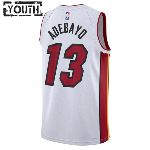 Nike Miami Heat Bam Adebayo 13 Lasten Pelipaita Association Edition Swingman Valkoinen