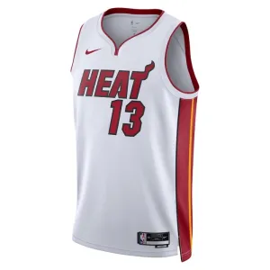 Nike Miami Heat Bam Adebayo 13 Miesten Pelipaita Association Edition Swingman Valkoinen