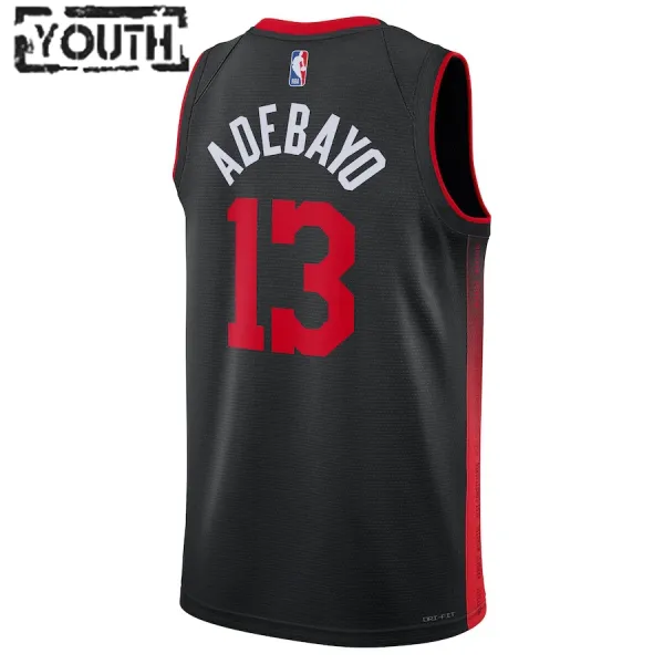 Nike Miami Heat Bam Adebayo Lasten Pelipaita City Edition 2023-24 Swingman Musta