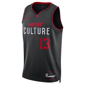 Nike Miami Heat Bam Adebayo Miesten Pelipaita City Edition 2023-24 Swingman Musta