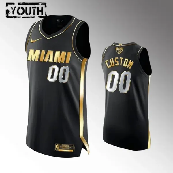 Nike Miami Heat Limited Personoitava Lasten Pelipaita Golden Edition Swingman Musta Nike Miami Heat Limited Personoitava Lasten Pelipaita Golden Edition Swingman Musta
