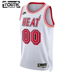 Nike Miami Heat Personoitava Lasten Pelipaita Classic Edition 2022-23 Swingman Valkoinen