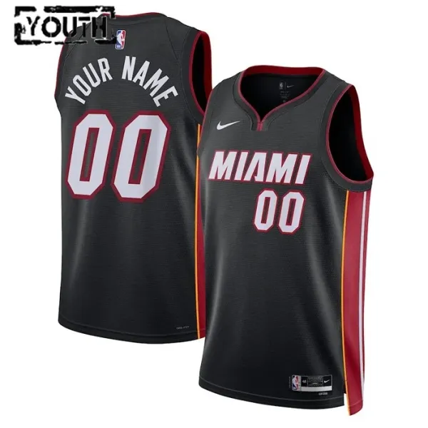 Nike Miami Heat Personoitava Lasten Pelipaita Icon Edition Swingman Musta Nike Miami Heat Personoitava Lasten Pelipaita Icon Edition Swingman Musta