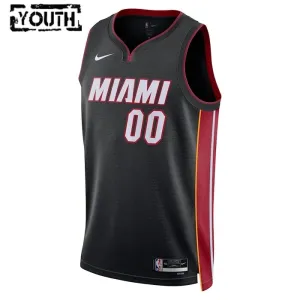 Nike Miami Heat Personoitava Lasten Pelipaita Icon Edition Swingman Musta