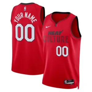 Nike Miami Heat Personoitava Miesten Pelipaita City Edition 2024-25 Swingman Punainen