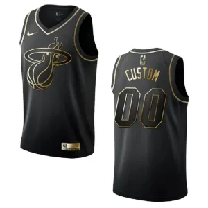 Nike Miami Heat Personoitava Miesten Pelipaita Golden Edition Swingman Musta Nike Miami Heat Personoitava Miesten Pelipaita Golden Edition Swingman Musta