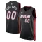 Nike Miami Heat Personoitava Miesten Pelipaita Icon Edition Swingman Musta