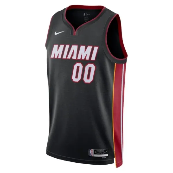 Nike Miami Heat Personoitava Miesten Pelipaita Icon Edition Swingman Musta