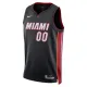 Nike Miami Heat Personoitava Miesten Pelipaita Icon Edition Swingman Musta