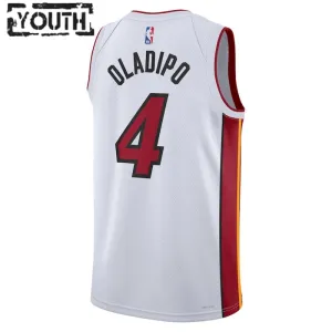 Nike Miami Heat Victor Oladipo 4 Lasten Pelipaita Association Edition Swingman Valkoinen