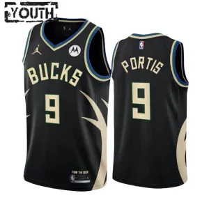 Milwaukee Bucks Bobby Portis JR 9 Jordan Lasten Pelipaita Statement Edition Swingman Musta Milwaukee Bucks Bobby Portis JR 9 Jordan Lasten Pelipaita Statement Edition Swingman Musta
