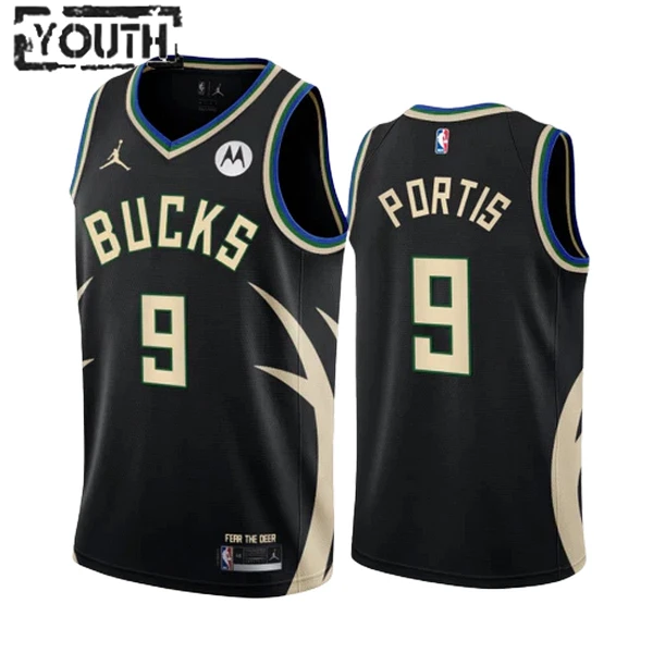 Milwaukee Bucks Bobby Portis JR 9 Jordan Lasten Pelipaita Statement Edition Swingman Musta Milwaukee Bucks Bobby Portis JR 9 Jordan Lasten Pelipaita Statement Edition Swingman Musta