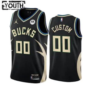 Milwaukee Bucks Jordan Personoitava Lasten Pelipaita Statement Edition Swingman Musta Milwaukee Bucks Jordan Personoitava Lasten Pelipaita Statement Edition Swingman Musta