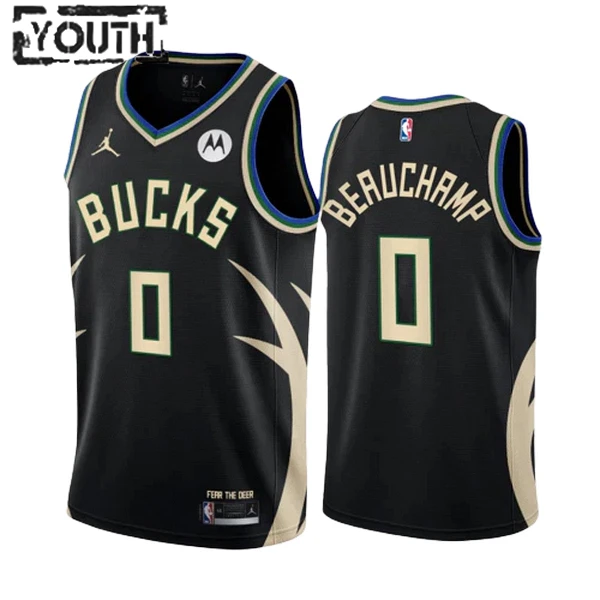 Milwaukee Bucks Marjon Beauchamp 0 Jordan Lasten Pelipaita Statement Edition Swingman Musta Milwaukee Bucks Marjon Beauchamp 0 Jordan Lasten Pelipaita Statement Edition Swingman Musta