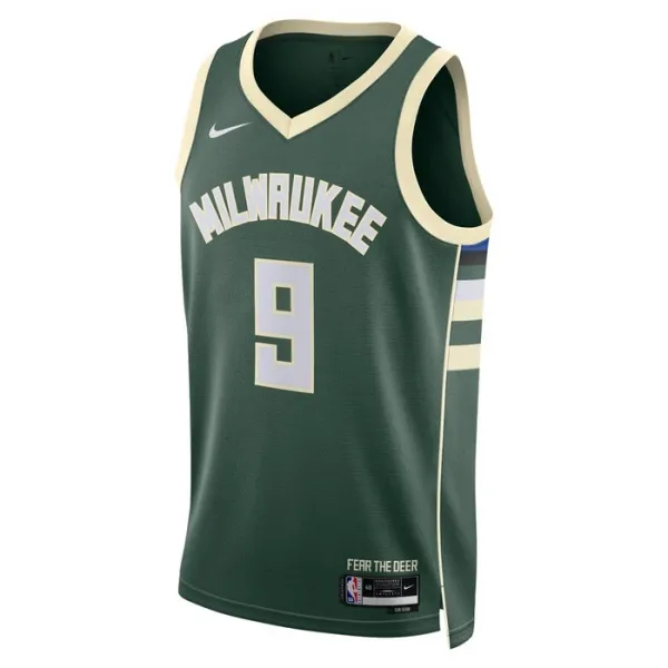 Nike Milwaukee Bucks Bobby Portis JR 9 Miesten Pelipaita Icon Edition Swingman Vihreä