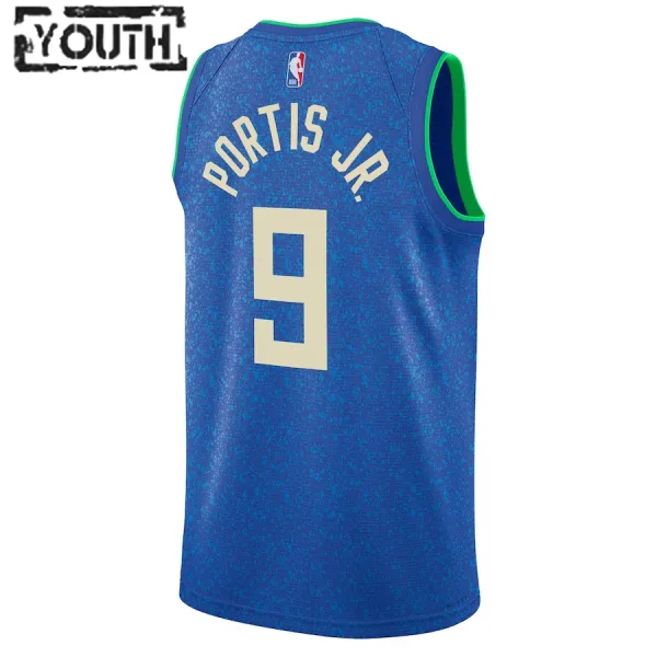 Nike Milwaukee Bucks Bobby Portis Jr Lasten Pelipaita City Edition 2023-24 Swingman
