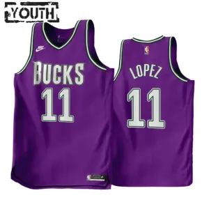 Nike Milwaukee Bucks Brook Lopez 11 Lasten Pelipaita Classic Edition 2022-23 Swingman