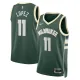 Nike Milwaukee Bucks Brook Lopez 11 Miesten Pelipaita Icon Edition Swingman Vihreä Nike Milwaukee Bucks Brook Lopez 11 Miesten Pelipaita Icon Edition Swingman Vihreä
