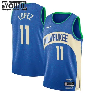 Nike Milwaukee Bucks Brook Lopez Lasten Pelipaita City Edition 2023-24 Swingman