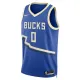 Nike Milwaukee Bucks Damian Lillard Miesten Pelipaita City Edition 2024-25 Swingman Sininen