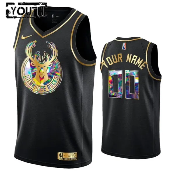 Nike Milwaukee Bucks Diamond Edition Personoitava Lasten Pelipaita Swingman Musta Nike Milwaukee Bucks Diamond Edition Personoitava Lasten Pelipaita Swingman Musta